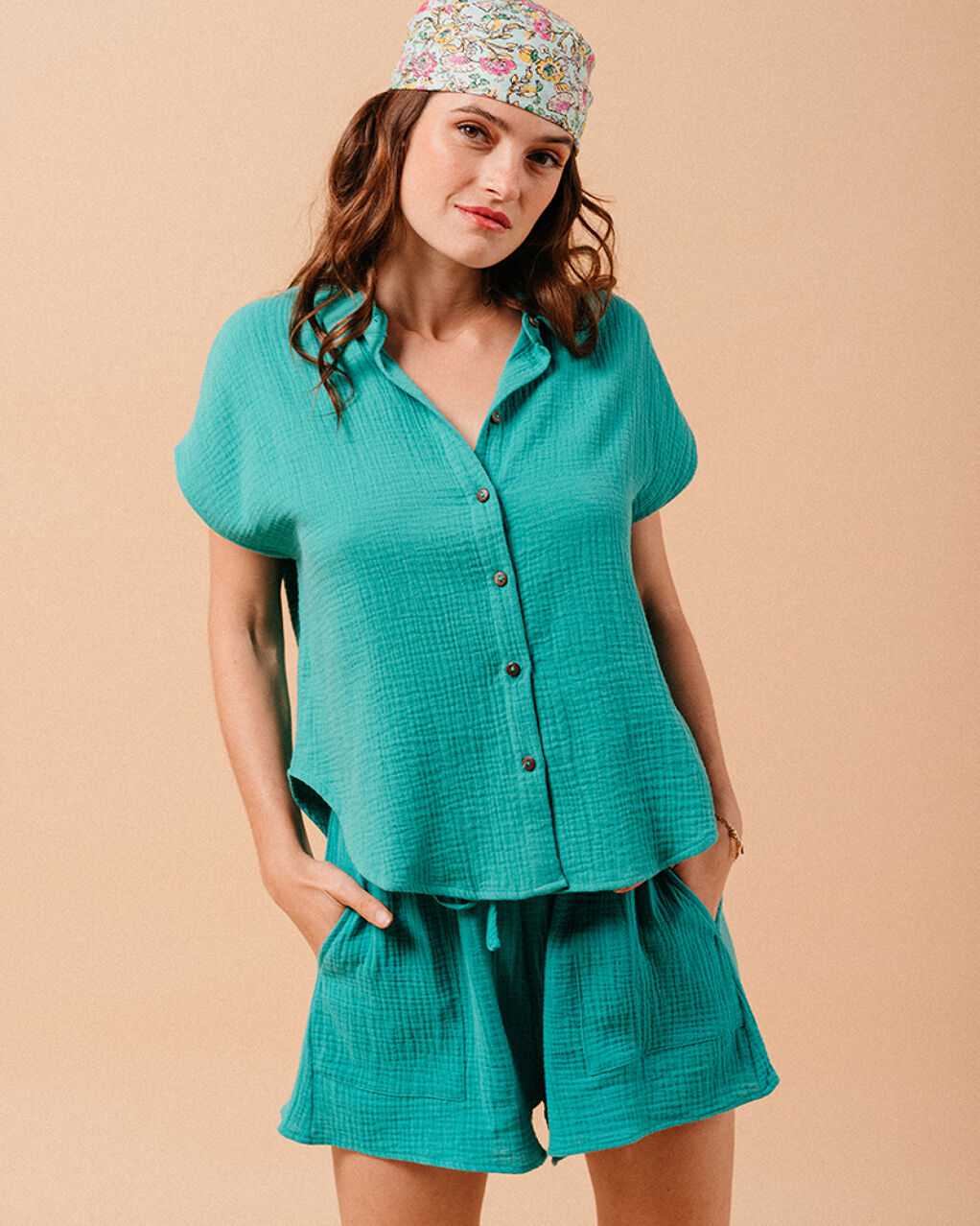 NEW GRACE & MILA: CAMISA METISSE VERT - metisse_vert_mini_vert-1315.jpg