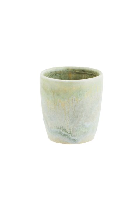 Madam Stoltz:  Vaso de gres multicolor 